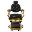 Cadeira de Barbeiro Reclinável Lord Gold