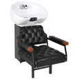 OUTLET - Lavatório Creta Black - Cuba de Porcelana