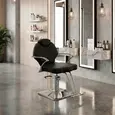 Cadeira de Cabeleireiro Safira - Encosto Fixo - Pé Quadrado