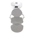 Lavatório Safira com Descanso de Pernas - Cuba de Porcelana - Estrutura Cinza