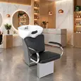 Lavatório Rubi - Cuba de Porcelana - Estrutura Cinza