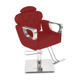 Cadeira de Cabeleireiro Zara - Encosto Fixo - Pé Quadrado