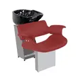 Lavatório Veneza - Cuba de Porcelana Preta - Estrutura Cinza