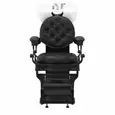 Lavatório Lord Black - Cuba de Porcelana Branca - Estrutura Compacta