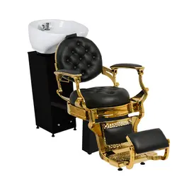 Lavatório Lord Gold - Cuba de Porcelana Branca - Estrutura Compacta