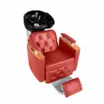 Lavatório Presidencial com descanso de Pernas - Cuba de Porcelana Preta - Estrutura Premium
